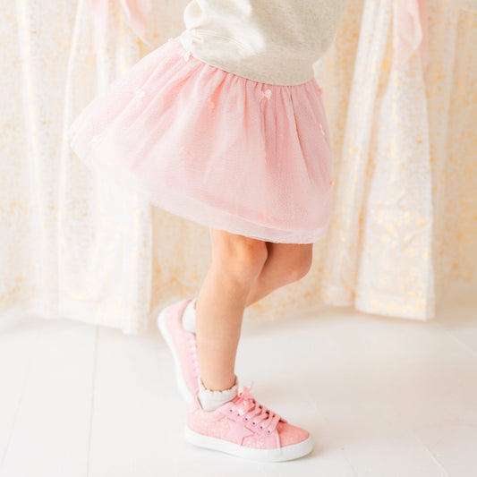 Blush Bow Tutu Skirt