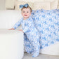 Betsy's Blooms Ruffle Zipper Footie