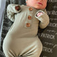 Bamboo Baby Knot Gown & Hat // Solid Moss