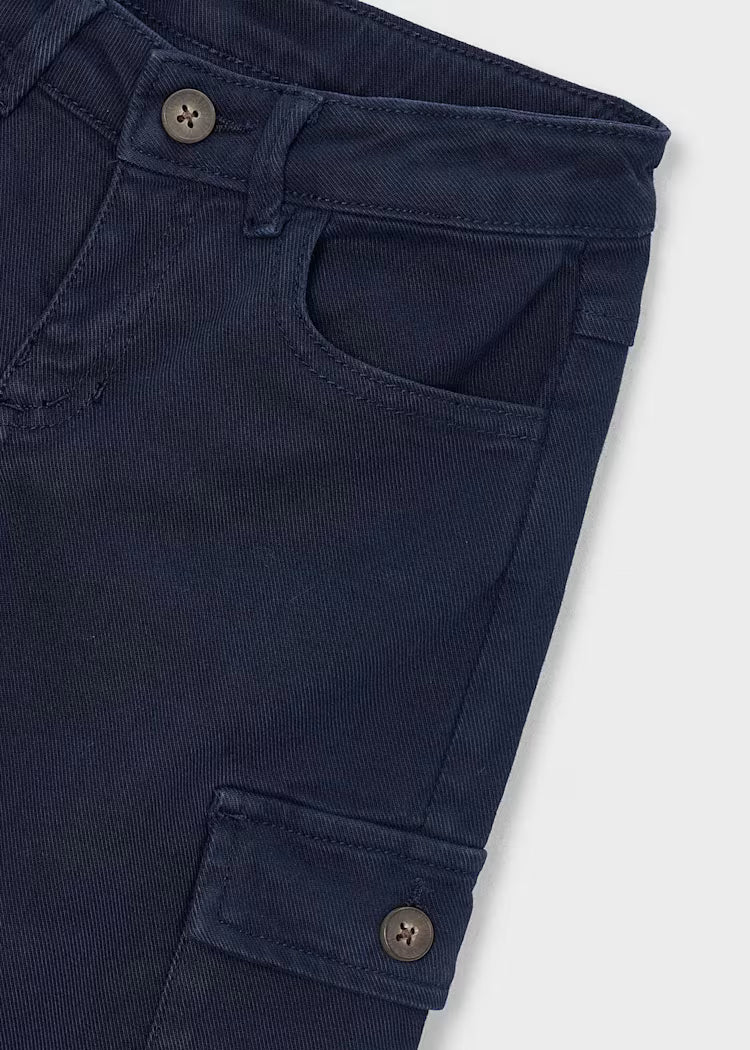 Structured Cargo Pants // Navy 4509-52