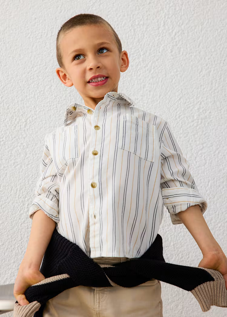 Stripe Button Down Shirt // 4144-93