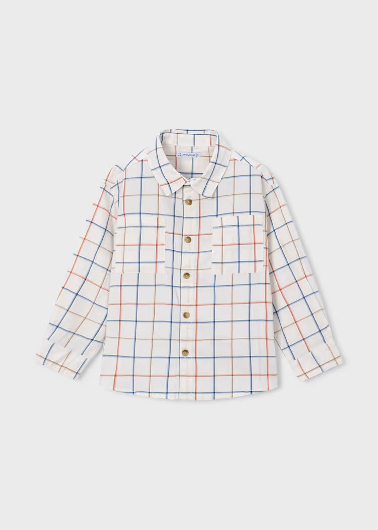 Plaid Button Down Shirt // 4144-094