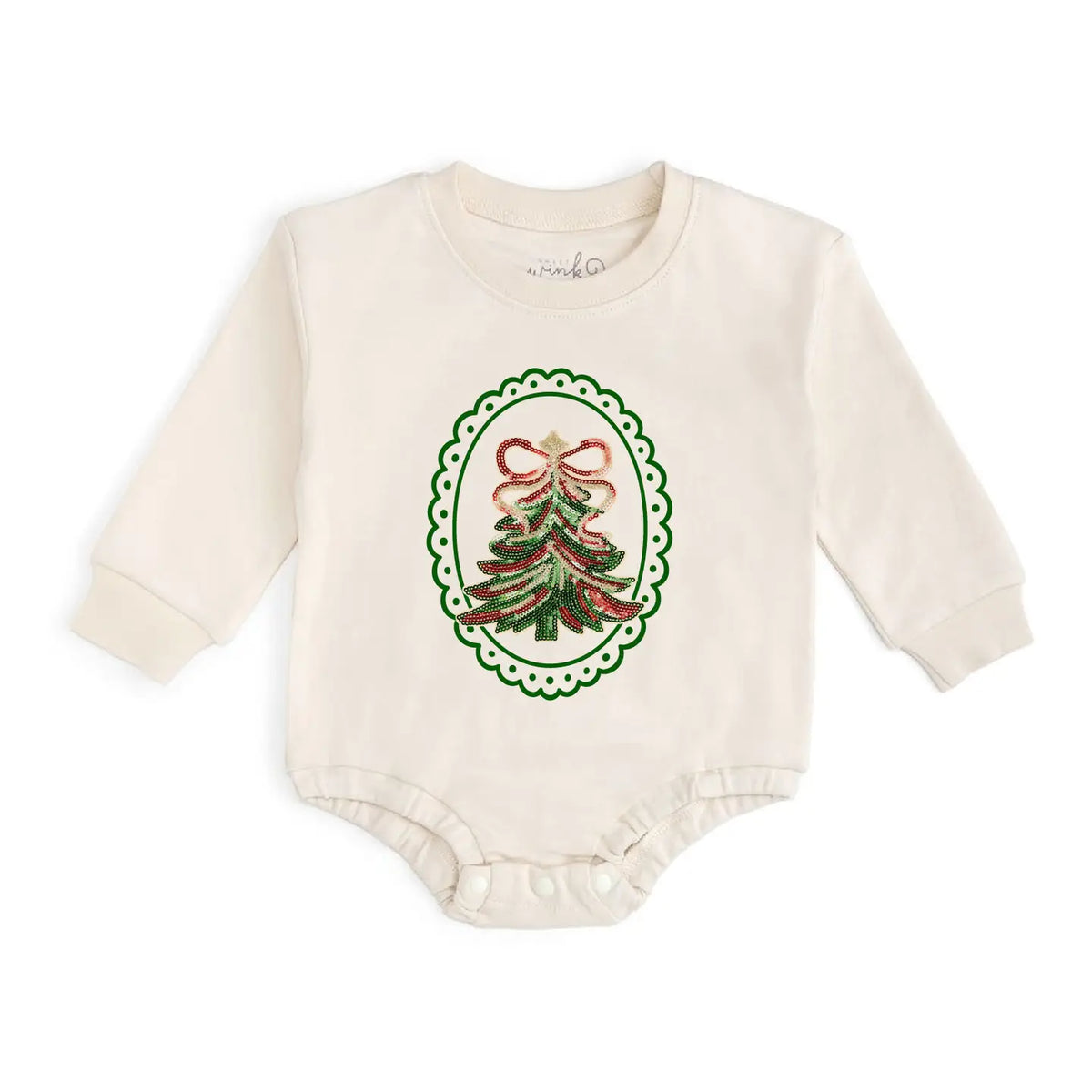 Sequin Christmas Tree Romper