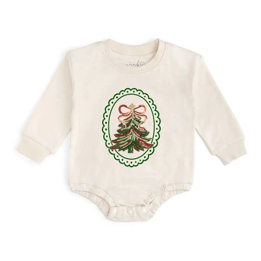 Sequin Christmas Tree Romper