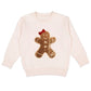 Gingerbread Sequin Patch Christmas Sweatshirt