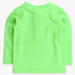 Boys Neon Honeydew Long Sleeve Zipper Rash Guard