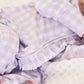 Peter Pan Collar Ruffle Zipper Footie | Lilac Gingham (Wholesale)