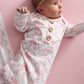 Fancy Frills Newborn Baby Knot Gown & Hat Set