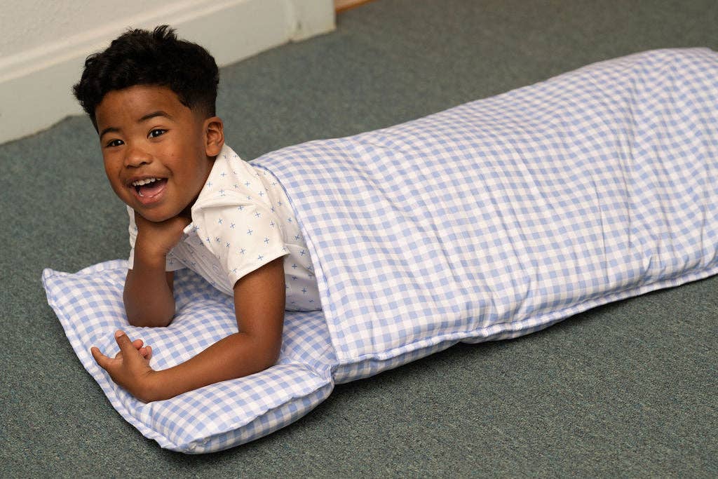 Nap Mat - Blue Gingham