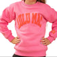 Lulu Mac Sweatshirt // Pink & Orange