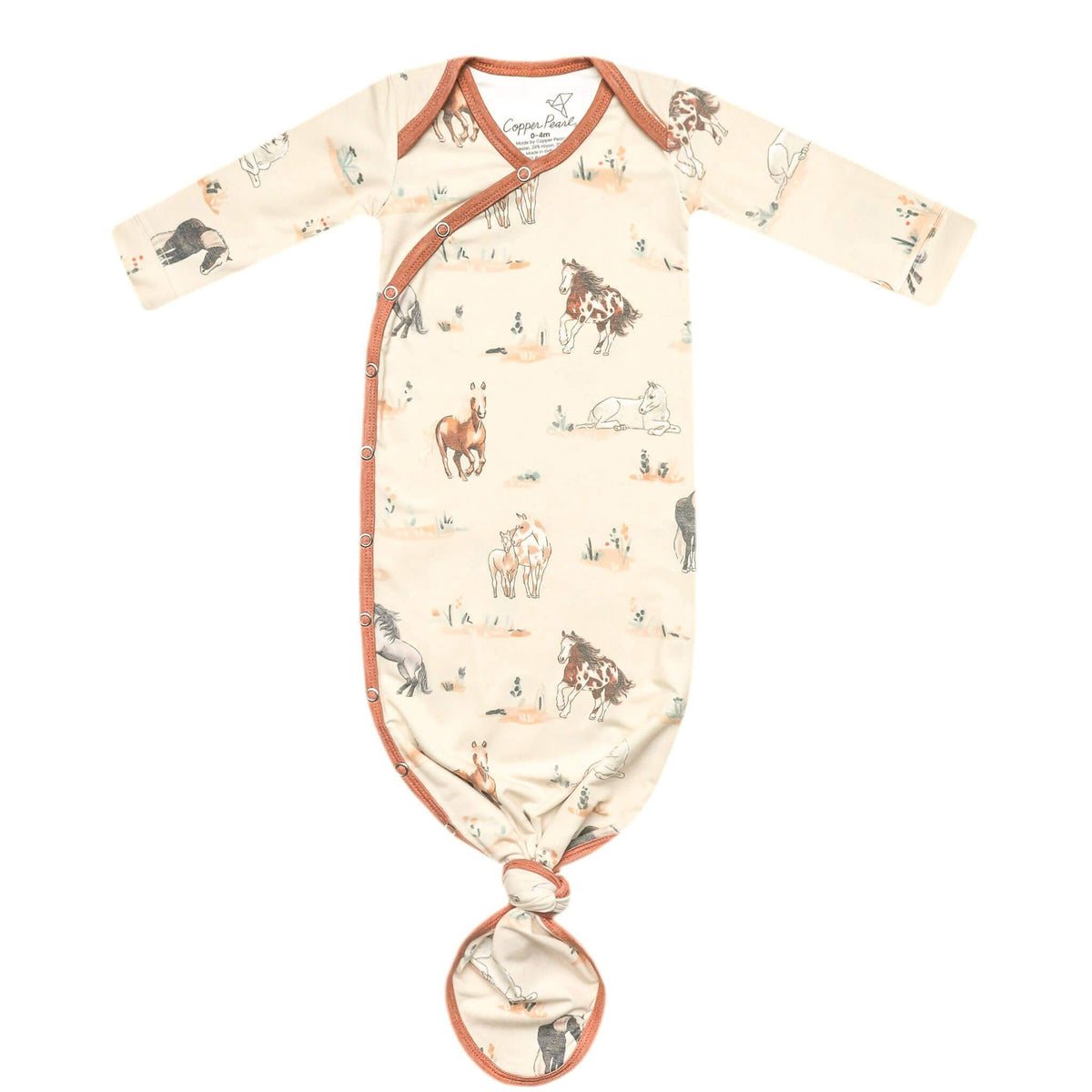 Newborn Knotted Gown // Montana