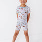 Caddy Crew Shorts Pajamas - Blue