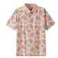 Short-sleeve shirt with colorful leaf pattern 