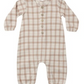 Woven Romper // Rustic Plaid