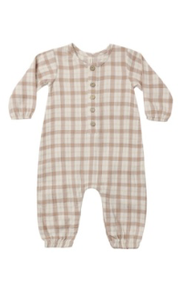Woven Romper // Rustic Plaid