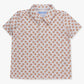 Boys Football Frenzy Knit Short Sleeve Performance Polo