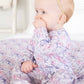 Leighton's Lavender Ruffle Zipper Footie