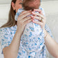 Ruffle Zipper Bamboo Footie | Tied In Blooms