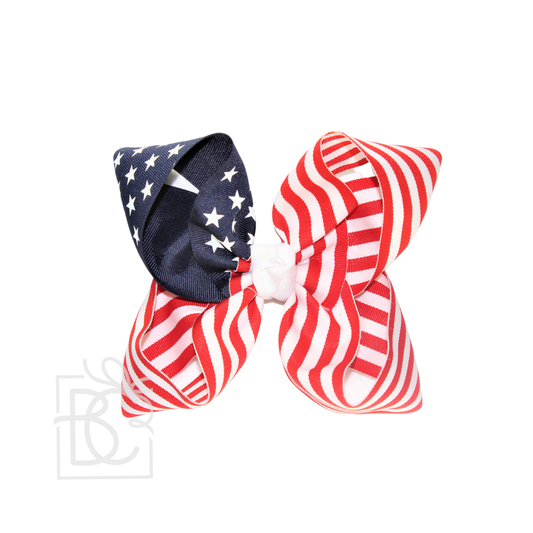 STARS AND STRIPES GROSGRAIN BOW