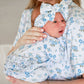 Ruffle Zipper Bamboo Footie | Tied In Blooms