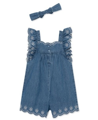Chambray Woven Romper