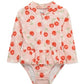 Children's one-piece swimsuit with cherry pattern