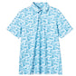 Blue and white patterned Camo shirt 