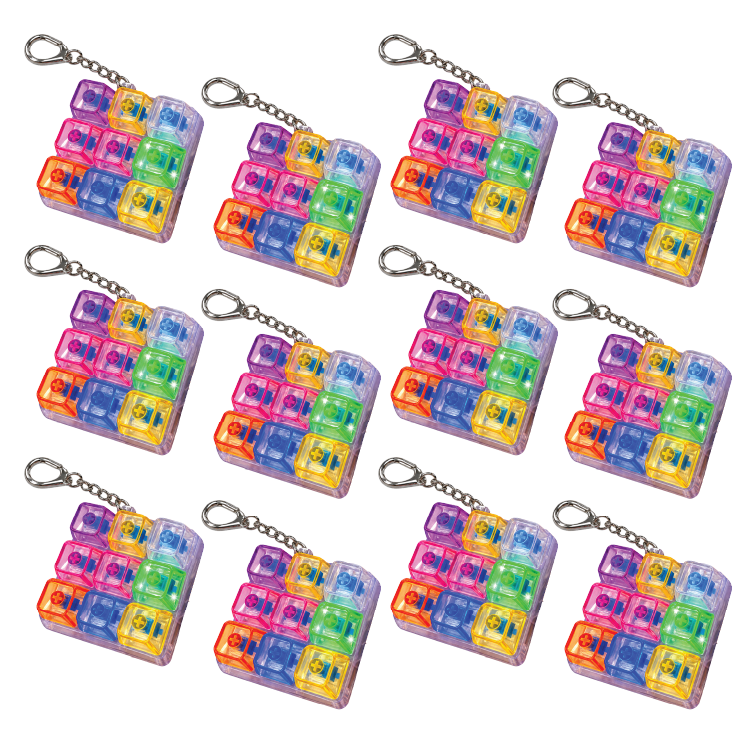 Light-Up Fidget LED Keypad Keychain Toy