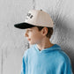 Jesus is King Christian KIDS Hat - Black & Off-White