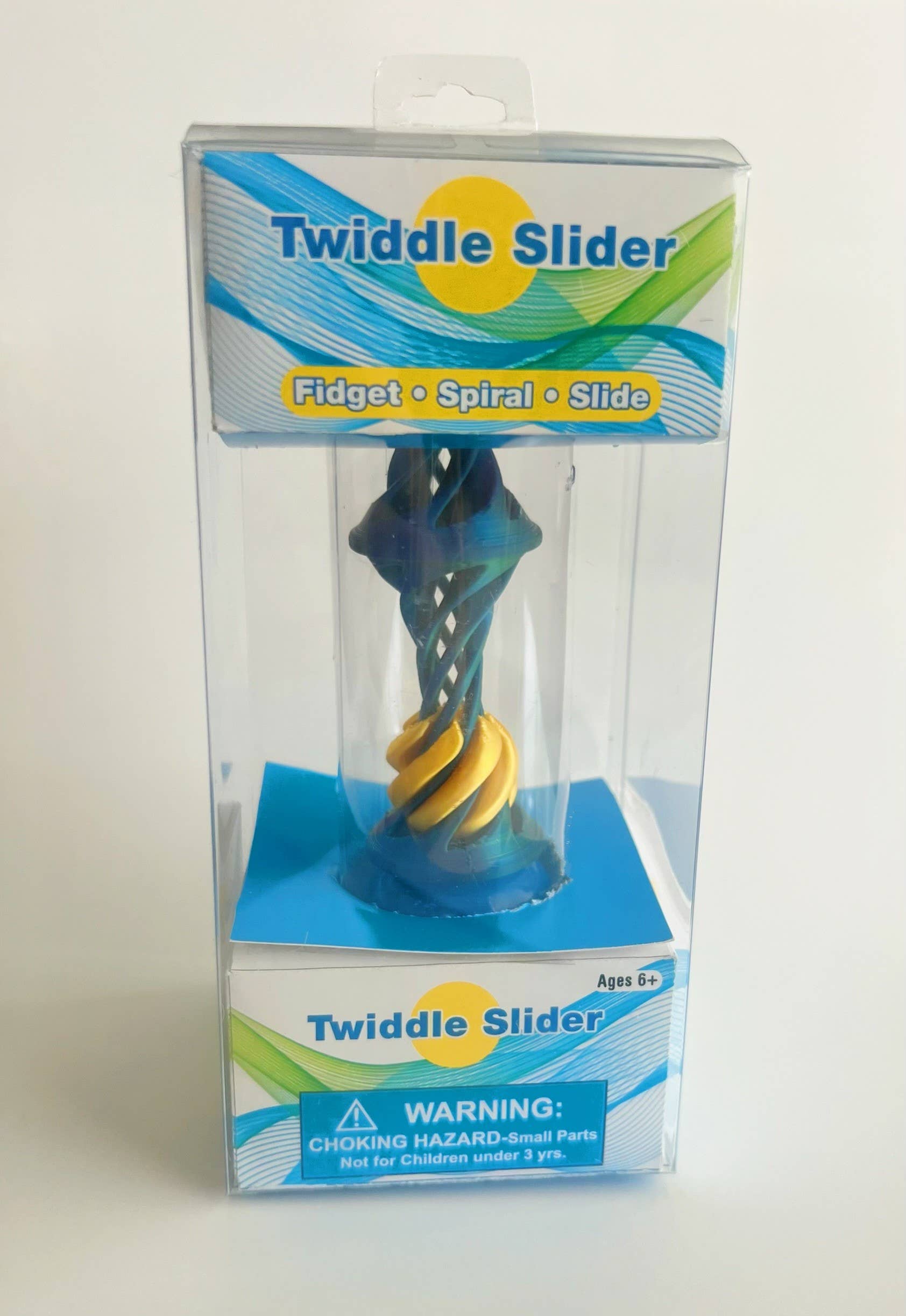 Two Toned Twiddle Slider fidget toy 