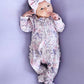 Leighton's Lavender Ruffle Zipper Footie