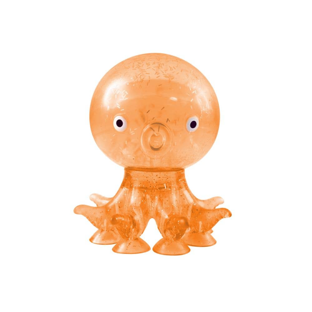 Orange octopus-shaped figurine Squishy toy