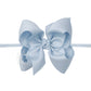 1/4" NYLON PANTYHOSE HEADBAND W/SIGNATURE GROSGRAIN BOW