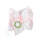 Embroidered Wreath Bow