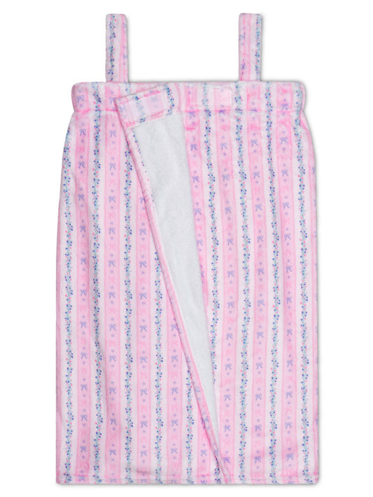 Floral Stripes Spa Wrap // Youth Medium/Large (10-14)