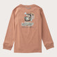 Rust Long Sleeve Cotton T-shirt // Turkey