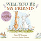Book cover of 'Will You Be My Friend?' with two rabbits 
