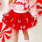 Candy Cane Coquette Sequin Christmas Tutu