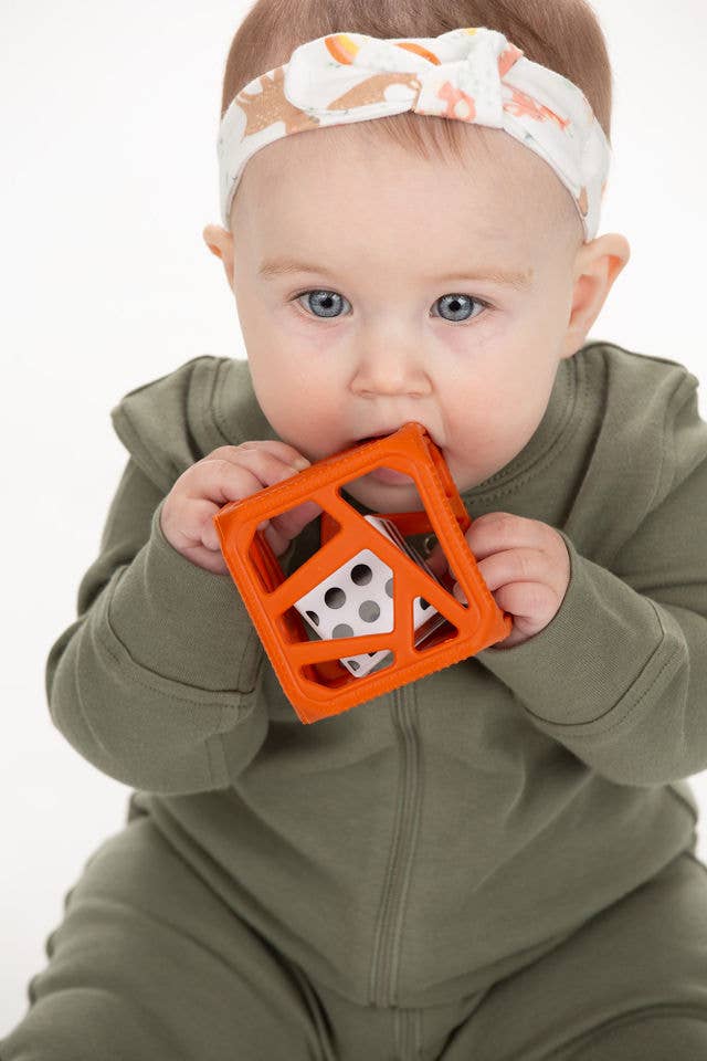 Chew Cube - Silicone Teether Rattle