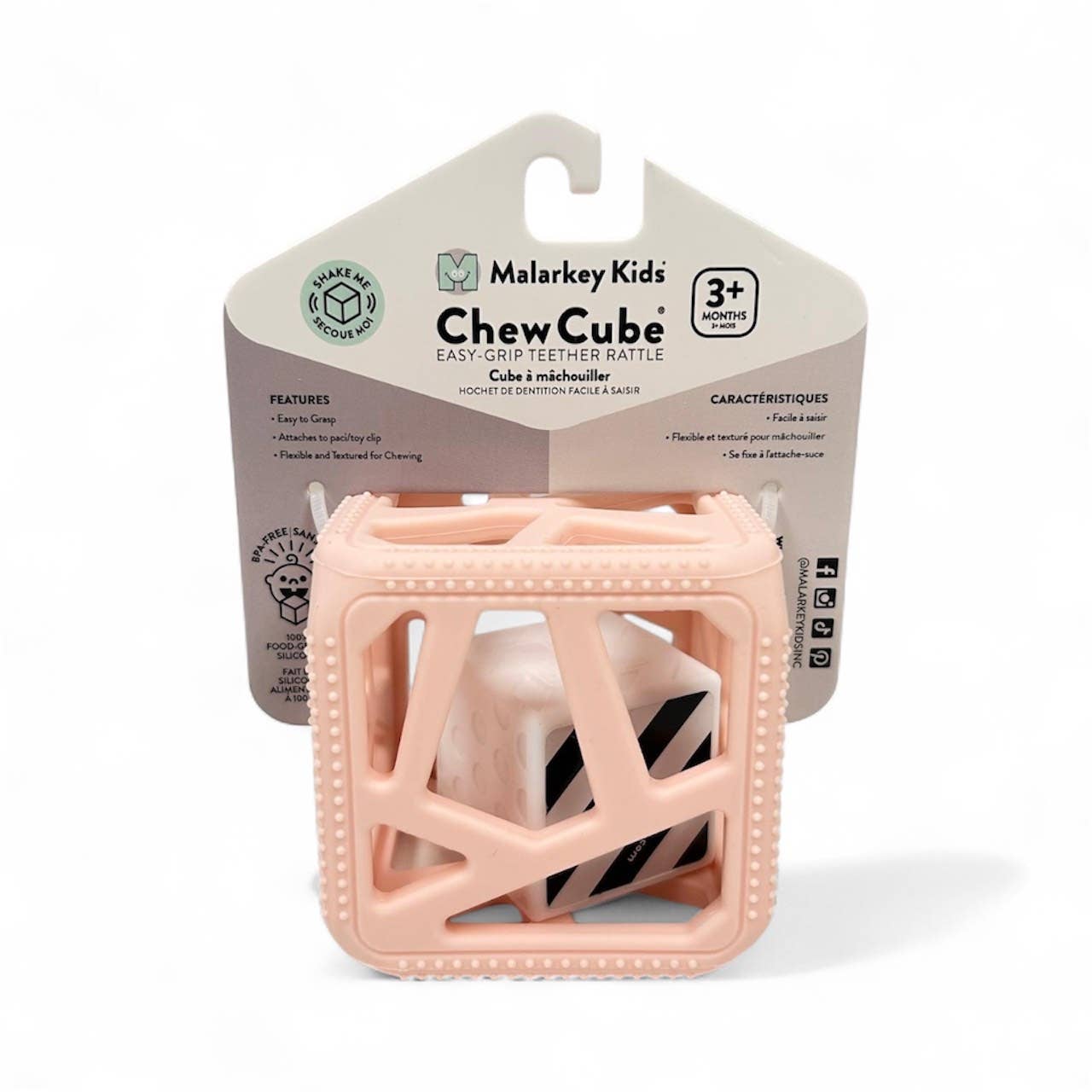 Chew Cube - Silicone Teether Rattle