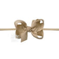 1/4" NYLON PANTYHOSE HEADBAND W/SIGNATURE GROSGRAIN BOW