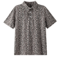 Short-sleeve shirt with a pattern on a white background