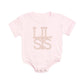 Lil Sis Pearl Patch Short Sleeve Romper - Family Fun