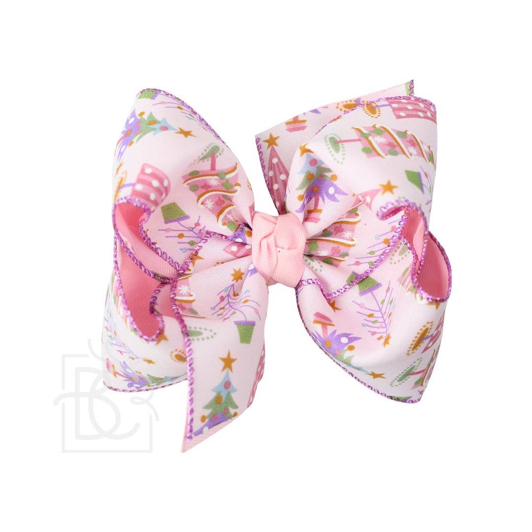 Pink Christmas Themed bow