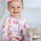 Convertible Zip Romper | Poolside Pups Pink
