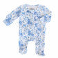 Betsy's Blooms Ruffle Zipper Footie