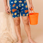 Shell We Go to Bed Blue Short Set Pajamas