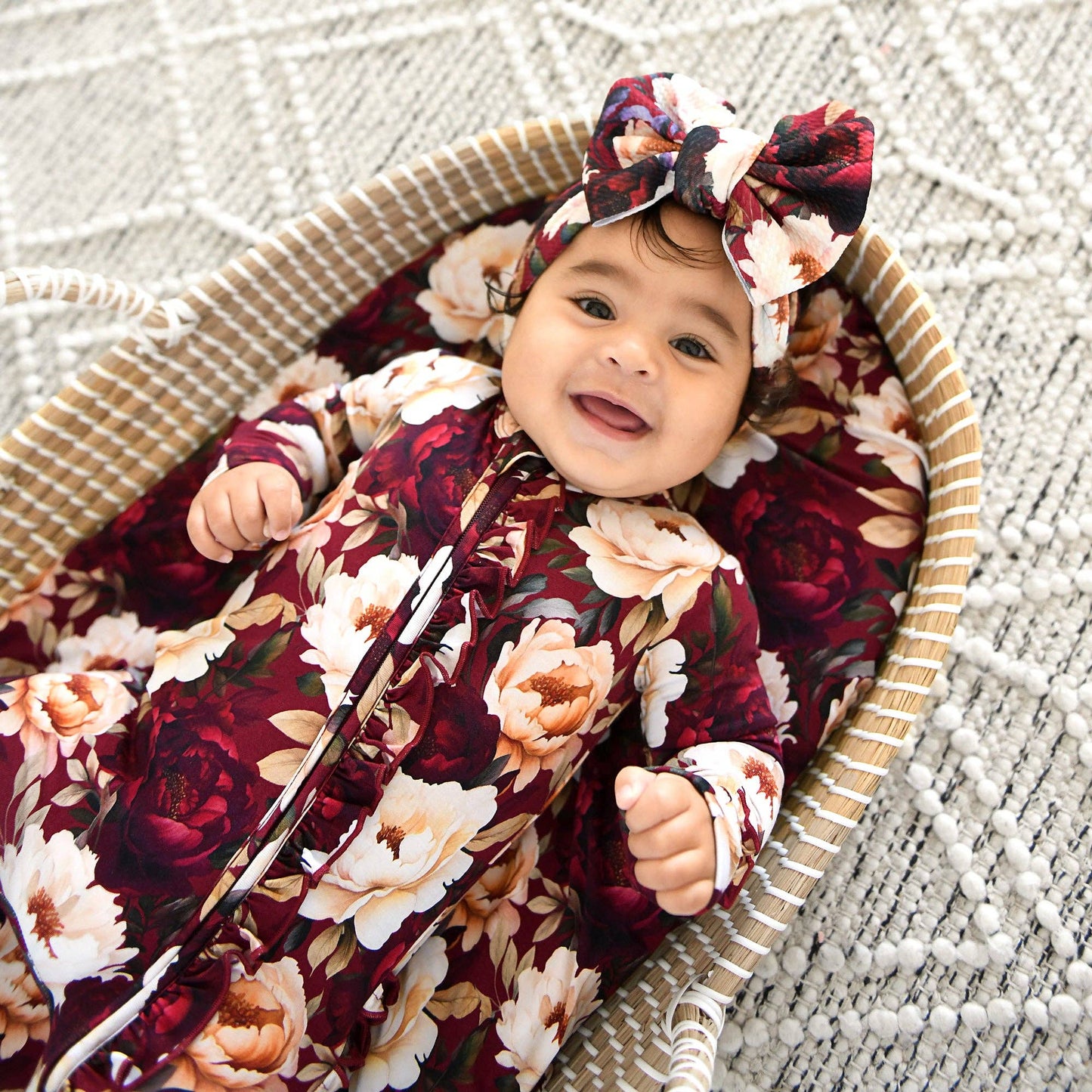 Maya Ruffle Zip Bamboo One Piece