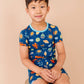 Shell We Go to Bed Blue Short Set Pajamas