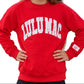 Lulu Mac Sweatshirt // Red & White Polka Dot
